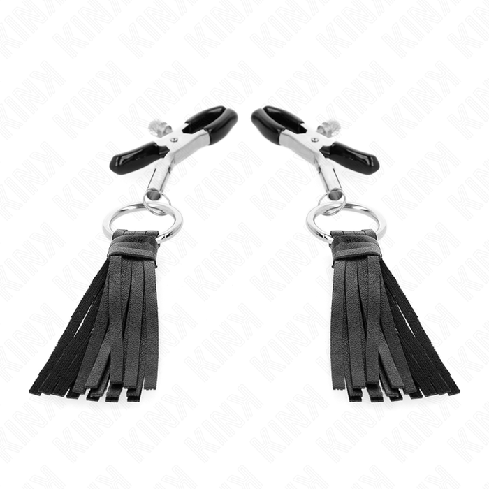KINK - KUNSTLEDER QUASTEN NIPPELKLEMMEN 6 CM