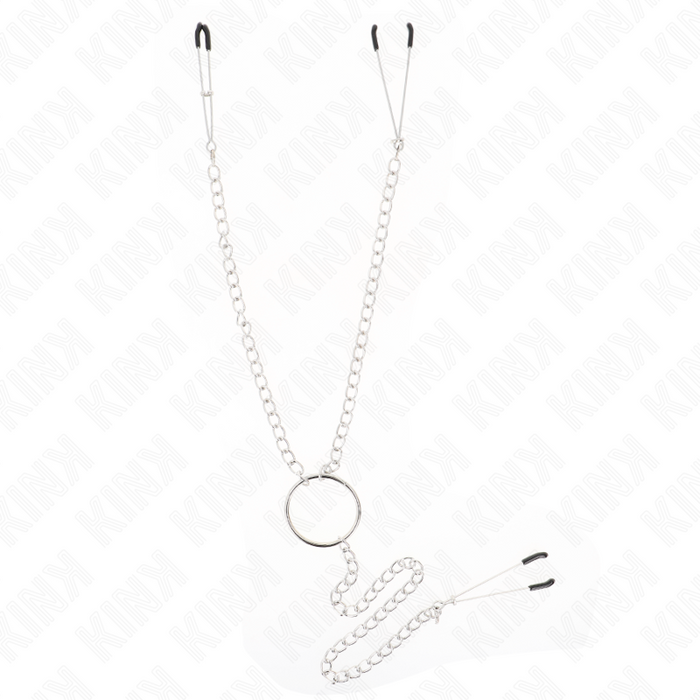 KINK - DREIFACH NIPPEL- UND KLITZISKLEMMEN MIT KETTE MODELL 1