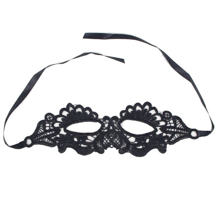 QUEEN LINGERIE - SCHWARZE MASKE EINER GRÖSSE