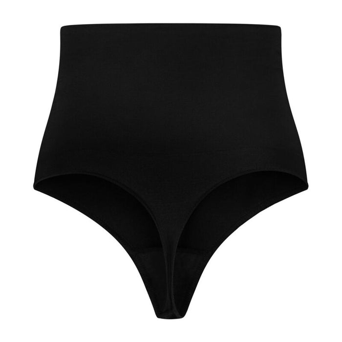 BYE-BRA - NAHTLOSER GÜRTEL STIL TANGA SCHWARZ GRÖSSE S