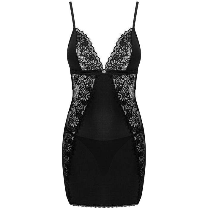 OBSESSIVE - MADERRIS CHEMISE & TANGA XS/S
