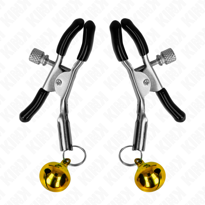 KINK - GOLDENE EINZELNE GLOCKEN-NIPPELNKLEMME 6 CM