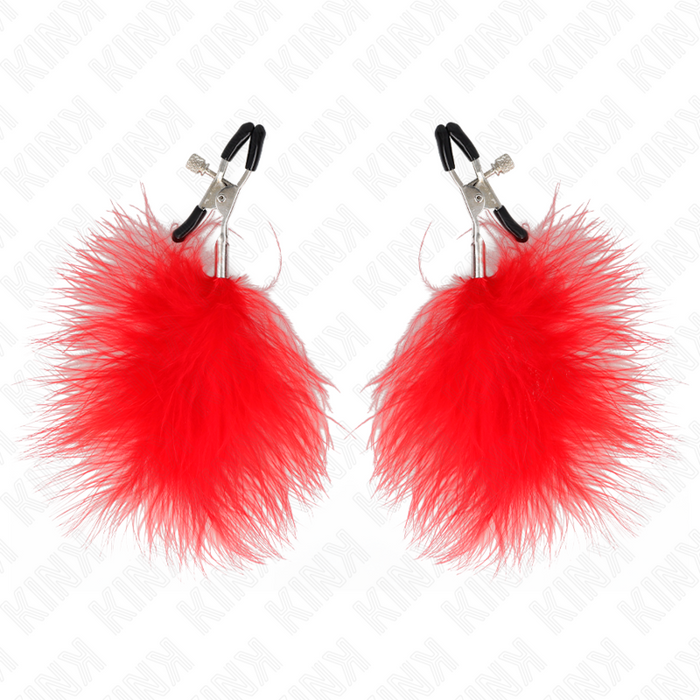 KINK - FEDERNIPPENKLEMME ROT 7 CM