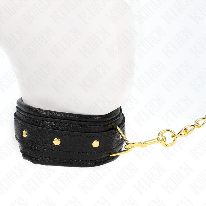 KINK - HALSKETTE MIT SCHWAMMKUNSTLEDERBAND MODELL 1 VERSTELLBAR 37-54 CM X 3 CM